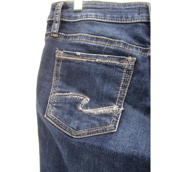 Silver Jeans 28 Boyfriend Western Glove Work Denim Pants Logo 31X31 - Picture 7 of 11